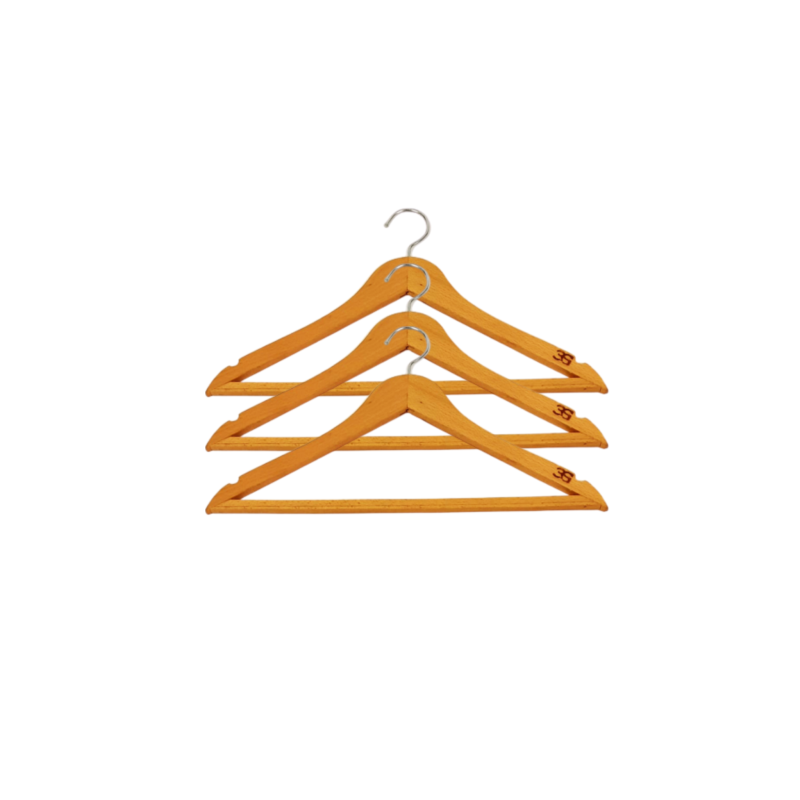 wooden clothes hanger