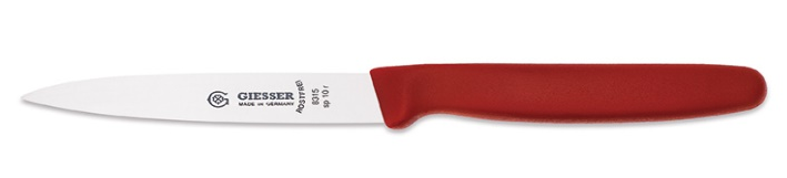 vegetables knife 10 cm red