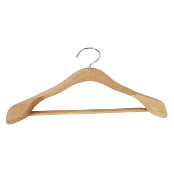 Coat wooden hanger