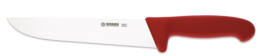 Butcher knife 27 cm red