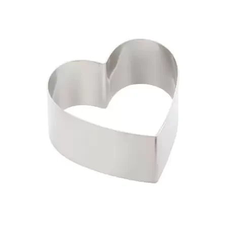 stainless steel cake ring heart shape 1.25m 45 cm