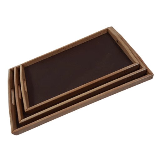 wooden anti-slip tray